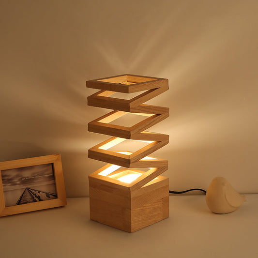 Wooden Vase Night Light - Novus Decor Lighting