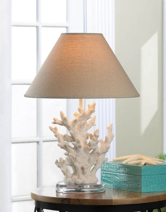 White Coral Table Lamp - Novus Decor Lighting