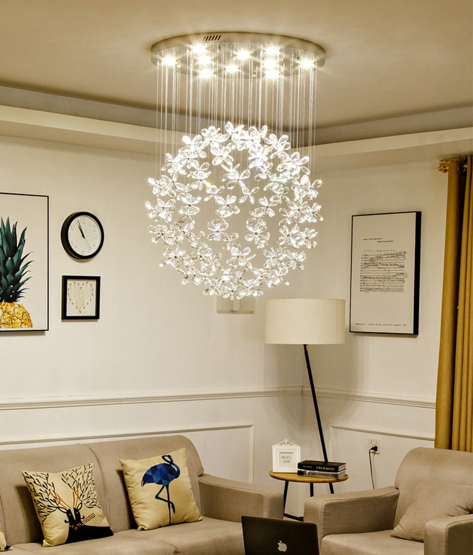 Luxury Crystal Butterfly Ceiling Chandelier for living room, bedroom , stairwell