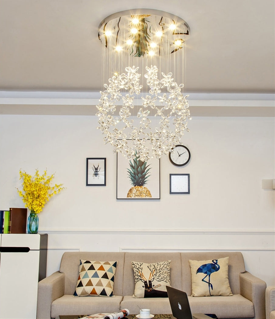 Luxury Crystal Butterfly Ceiling Chandelier for living room, bedroom , stairwell