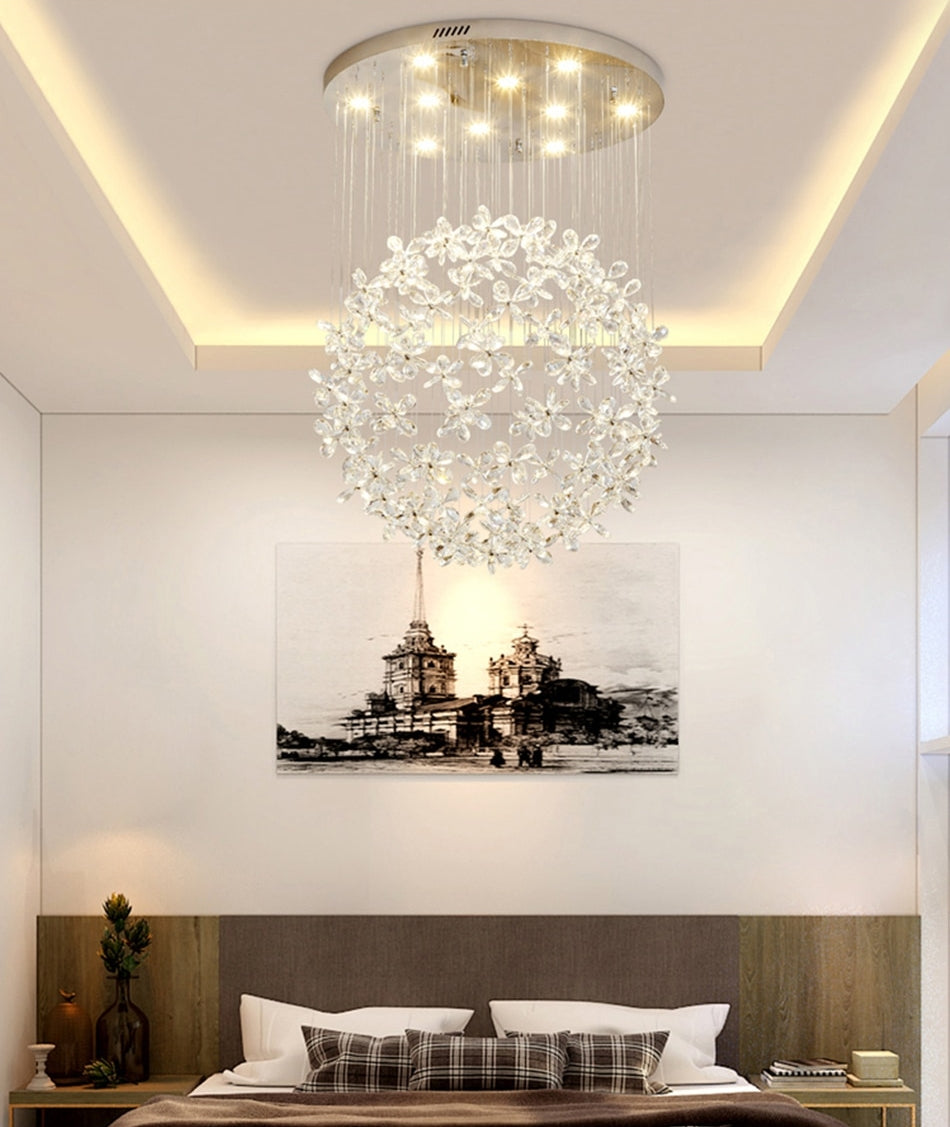 Luxury Crystal Butterfly Ceiling Chandelier for living room, bedroom , stairwell