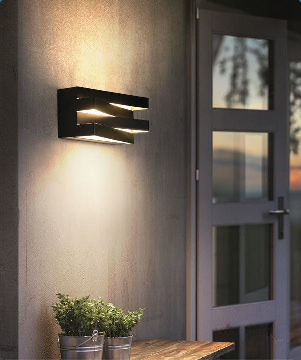 Black/White Outdoor/Indoor Alumunim LED Wall Light For Garden, Villa, Porch