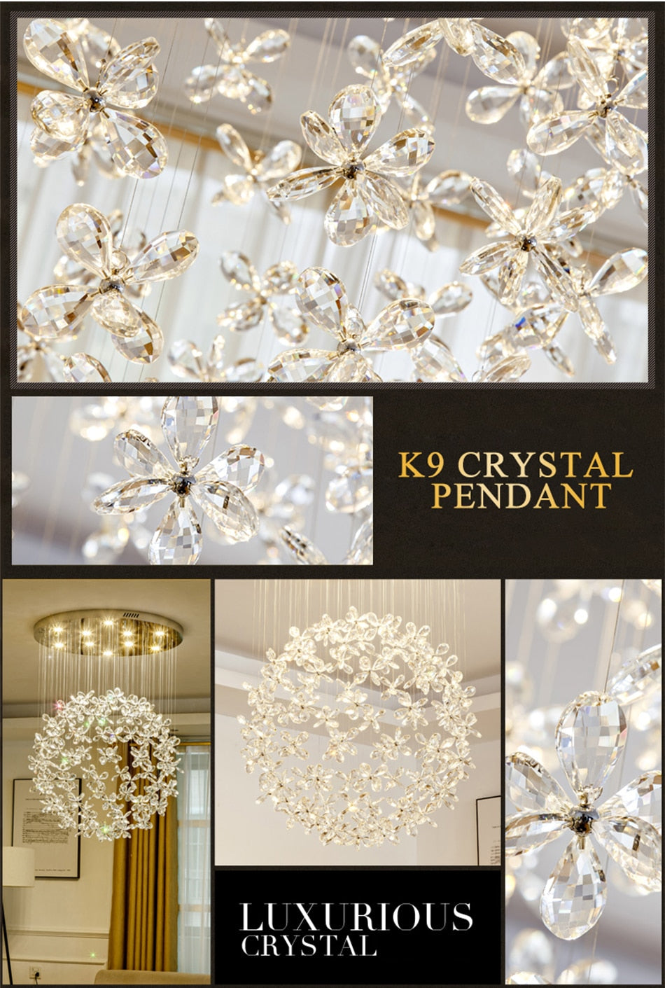 Luxury Crystal Butterfly Ceiling Chandelier for living room, bedroom , stairwell