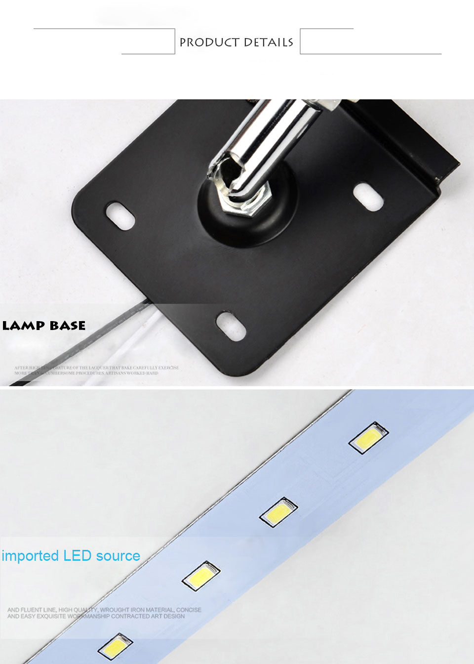 Modern Black/White LED Wall light Mounted For Bedroom, Living Room, Study Room