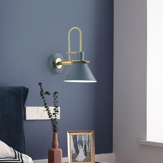 macaron horn wall lamp