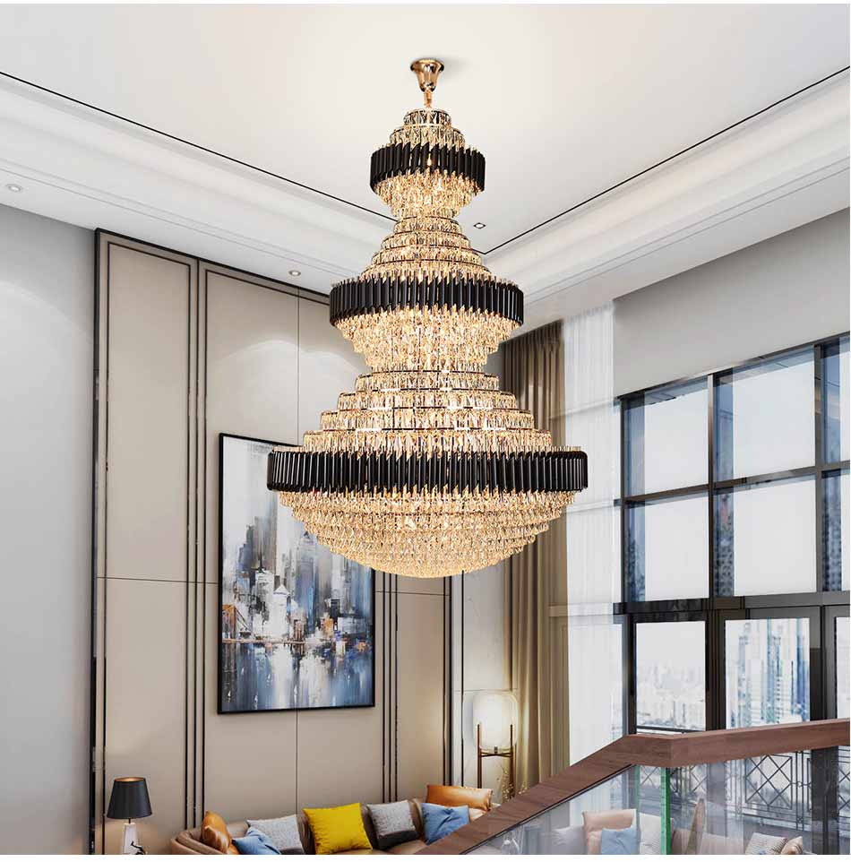 Top luxury Staircase Chandelier for lobby, staircase, living room , stairwell