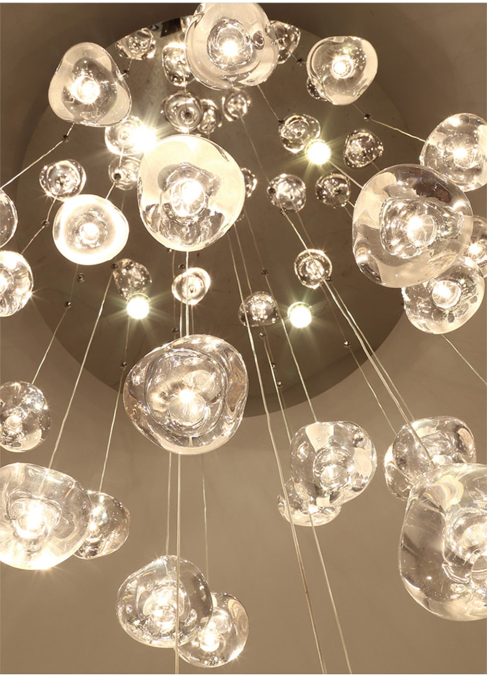 Hanging modern crystal lamp for staircase, living room , stairwell