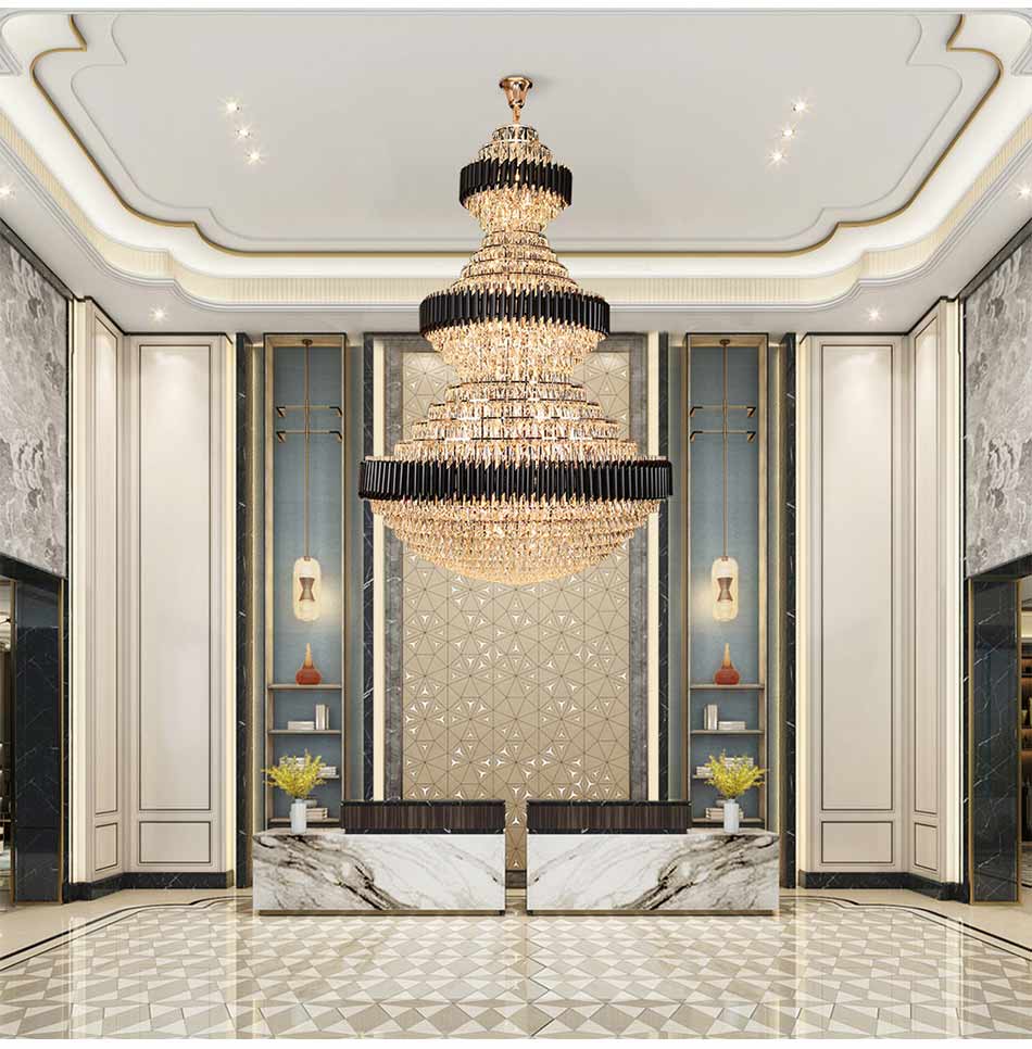 Top luxury Staircase Chandelier for lobby, staircase, living room , stairwell
