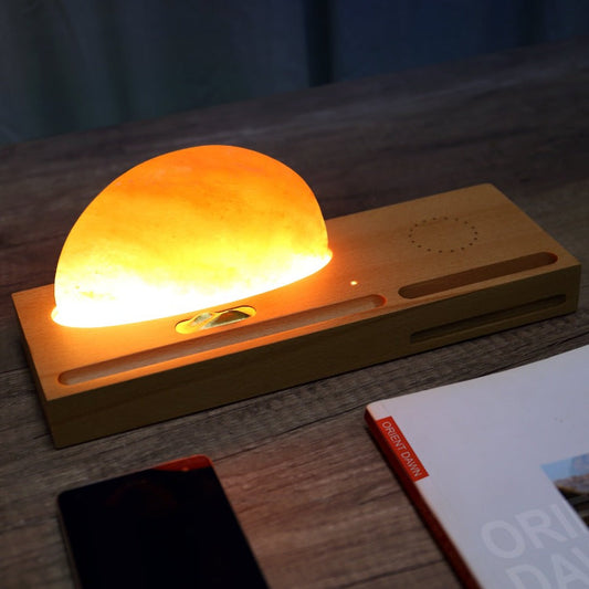 Himalayan Salt Lamp Wireless Charger - Novus Decor Lighting