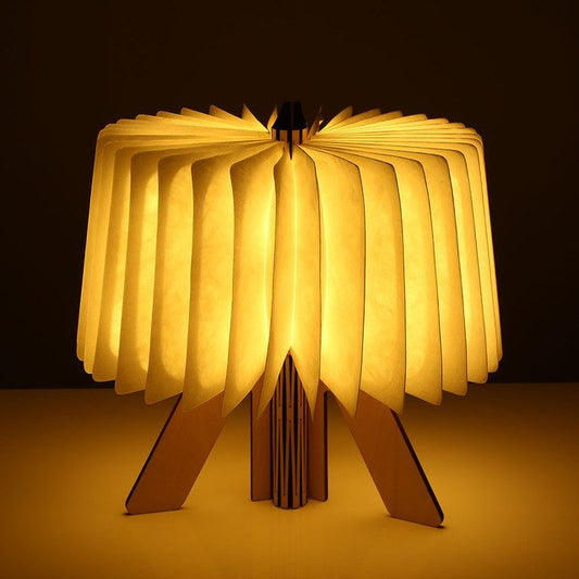 Standing Wooden Book Light - Novus Decor Lighting