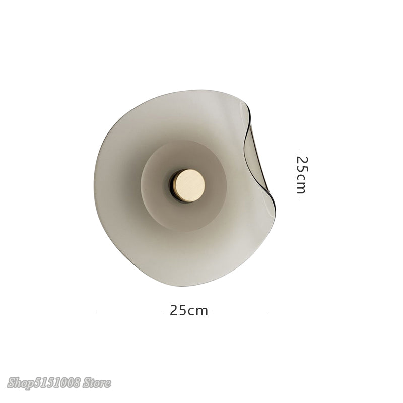 Nordic Creative Glass Wall Lamp Led Copper Wall light Modern Living Room Bedroom Bedside Corridor Study Designer Decor Luminaire