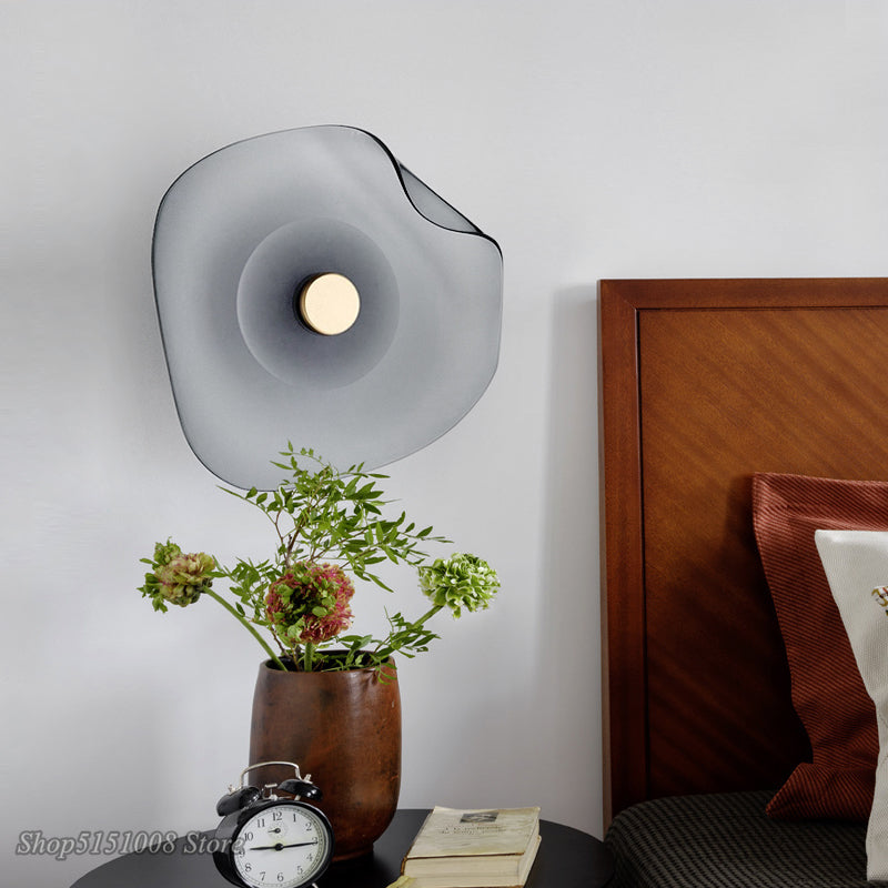 Nordic Creative Glass Wall Lamp Led Copper Wall light Modern Living Room Bedroom Bedside Corridor Study Designer Decor Luminaire