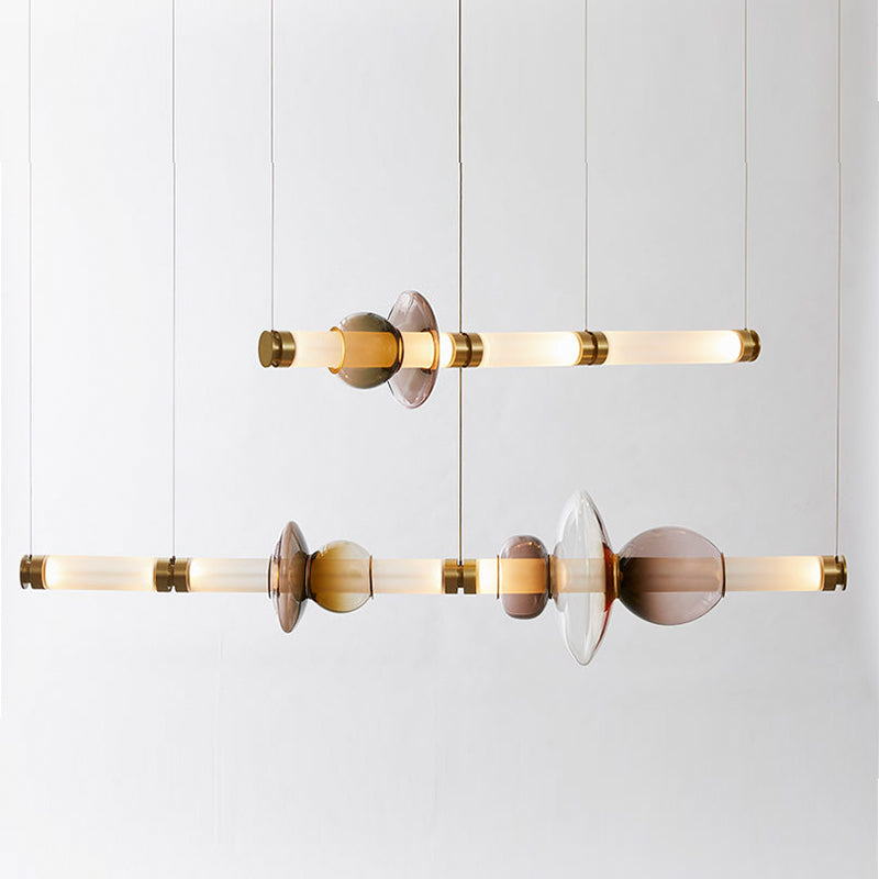 Glaze Modern Glass Chandelier Pendant Lighting