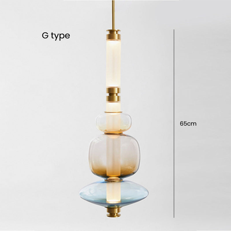 Glaze Modern Glass Chandelier Pendant Lighting