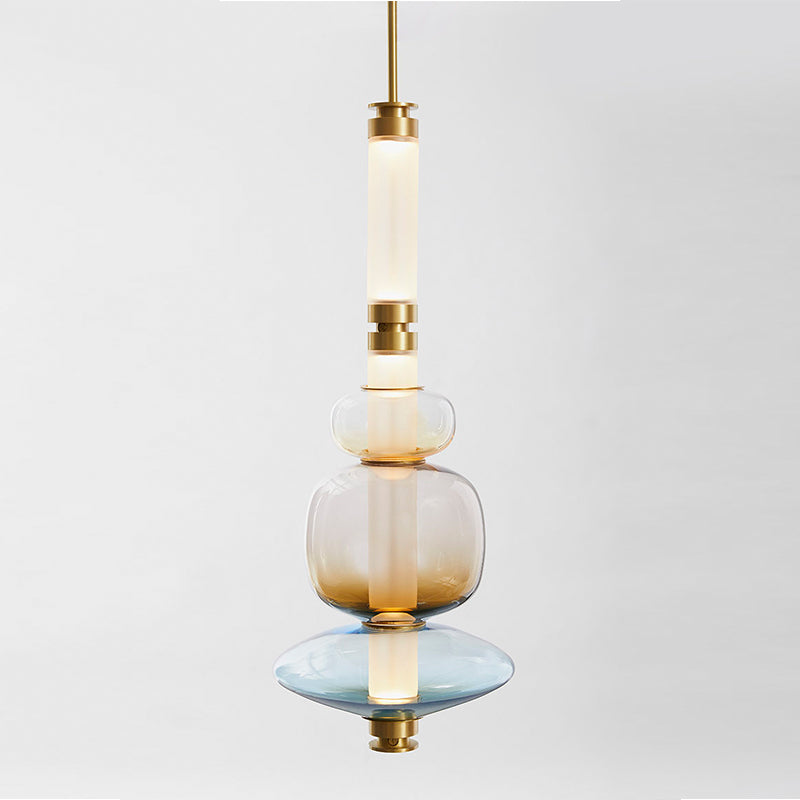 Glaze Modern Glass Chandelier Pendant Lighting