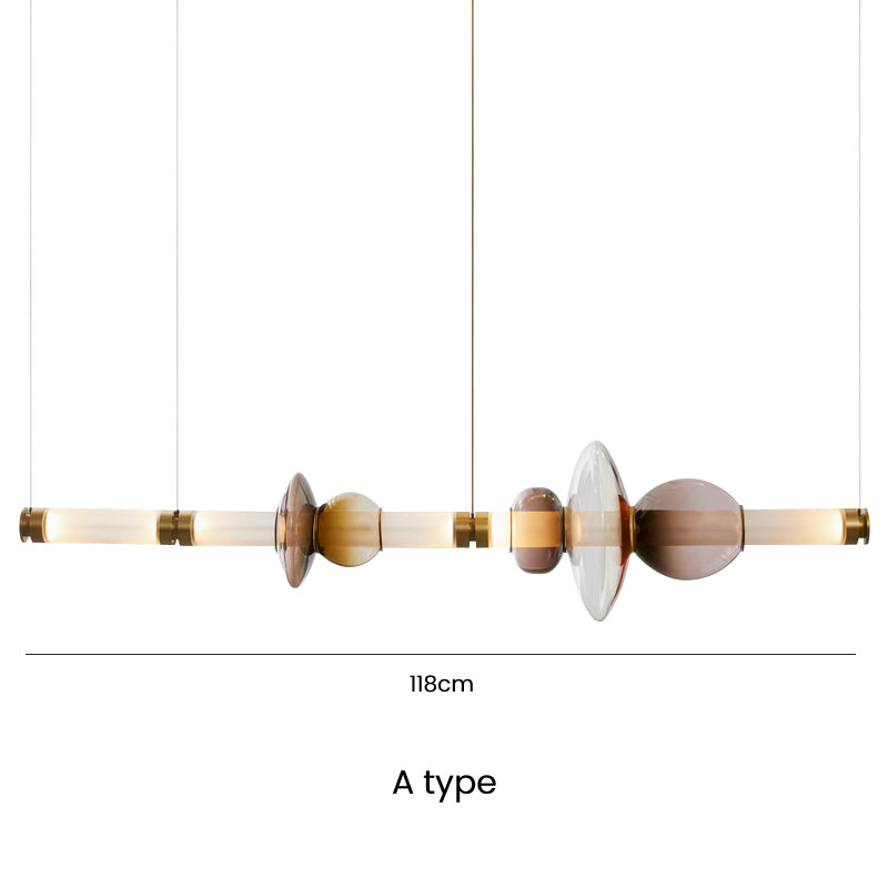 Glaze Modern Glass Chandelier Pendant Lighting