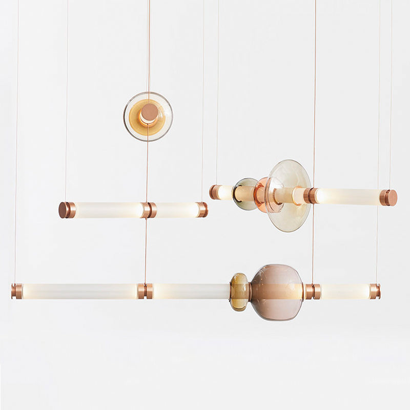 Glaze Modern Glass Chandelier Pendant Lighting