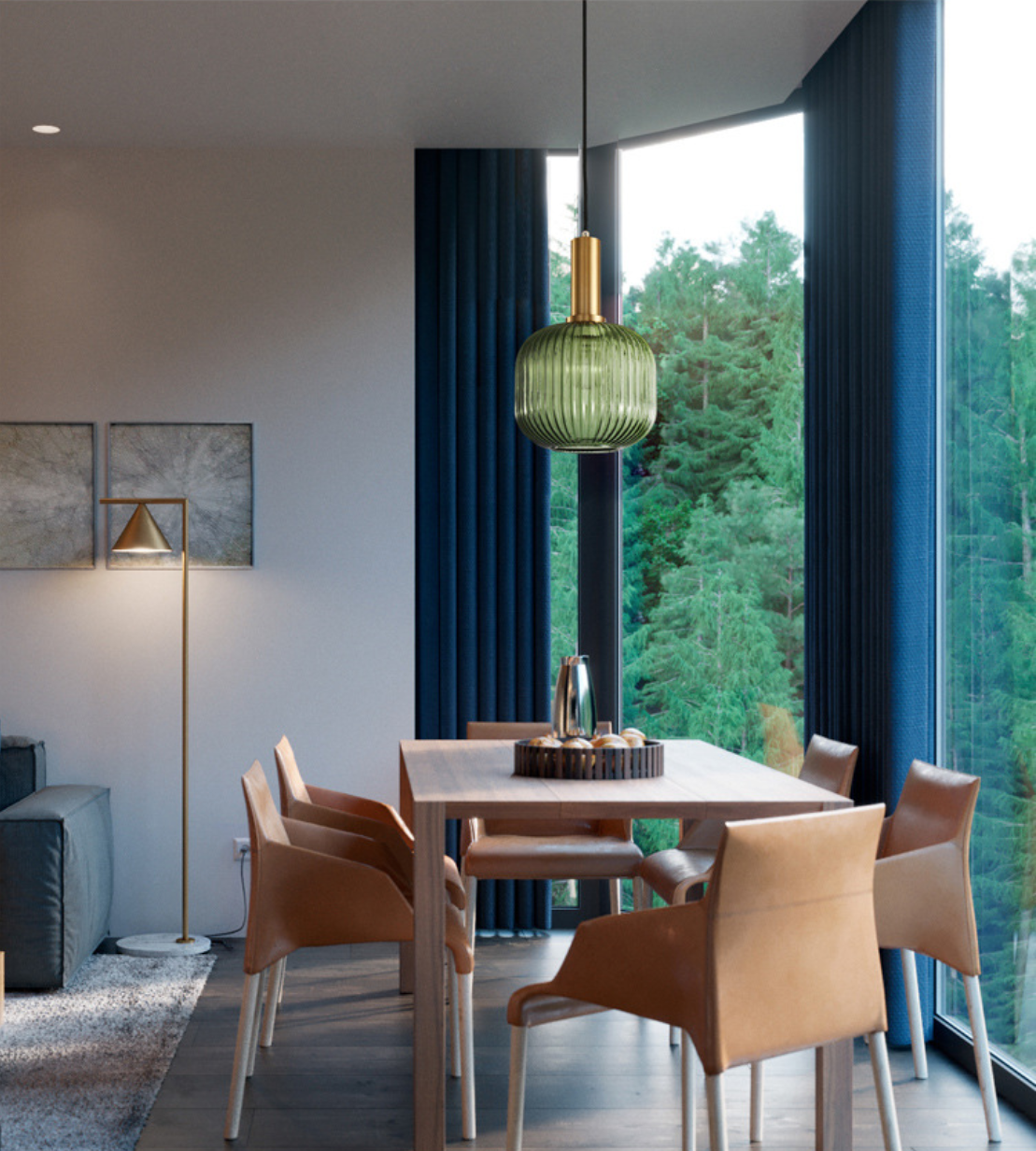 Koara I Modern Glass Pendant Light 