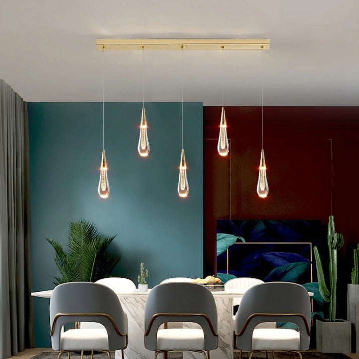 Water drop design crystal chandelier for living room, dining room, office, bar , stairwell