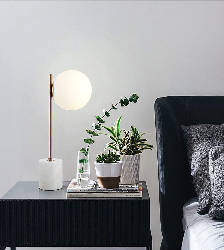 Burl Orb - Desk Lamp