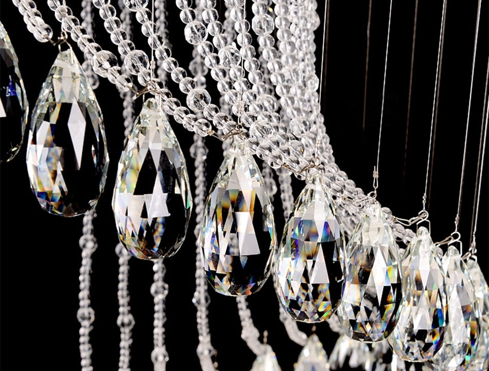 Spiral Crystal Staircase Ceiling Chandelier for Lobby, Theater, Villa, Hall , stairwell