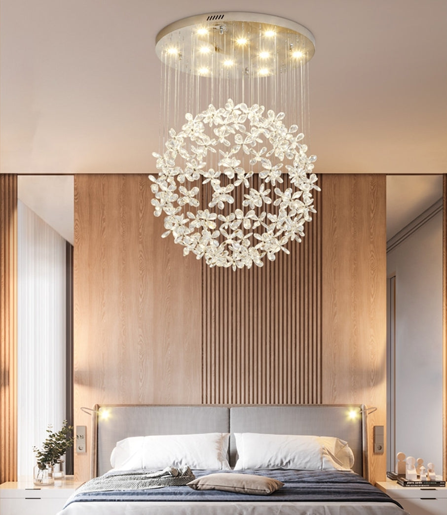 Luxury Crystal Butterfly Ceiling Chandelier for living room, bedroom , stairwell