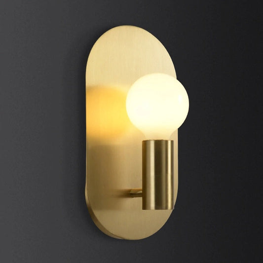 Plate polished sconce