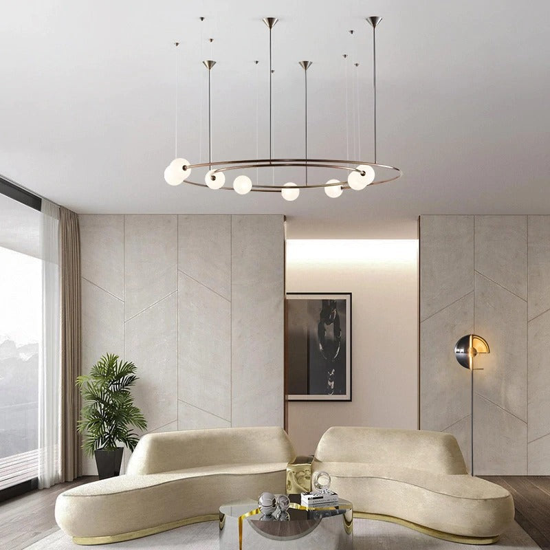 Round Glass Ball Pendent Lamp - Lodamer