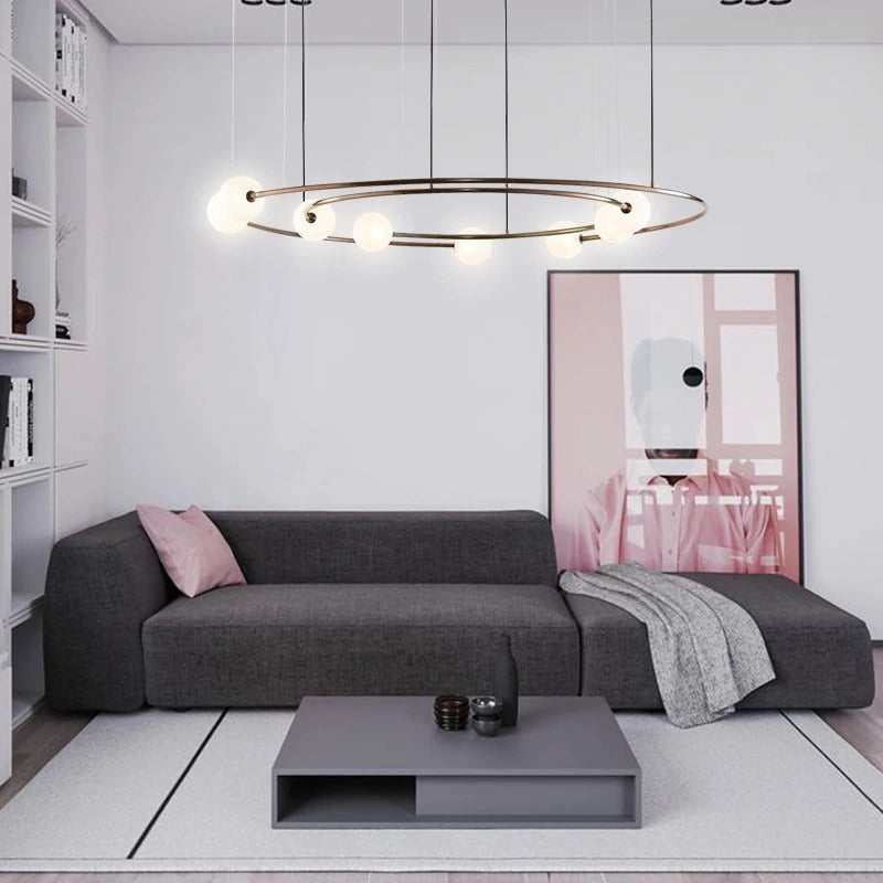 Round Glass Ball Pendent Lamp - Lodamer
