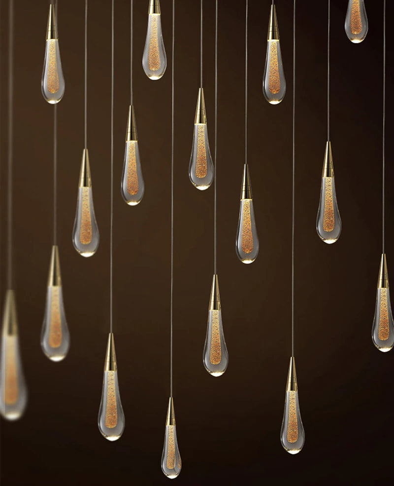 Water drop design crystal chandelier for living room, dining room, office, bar , stairwell
