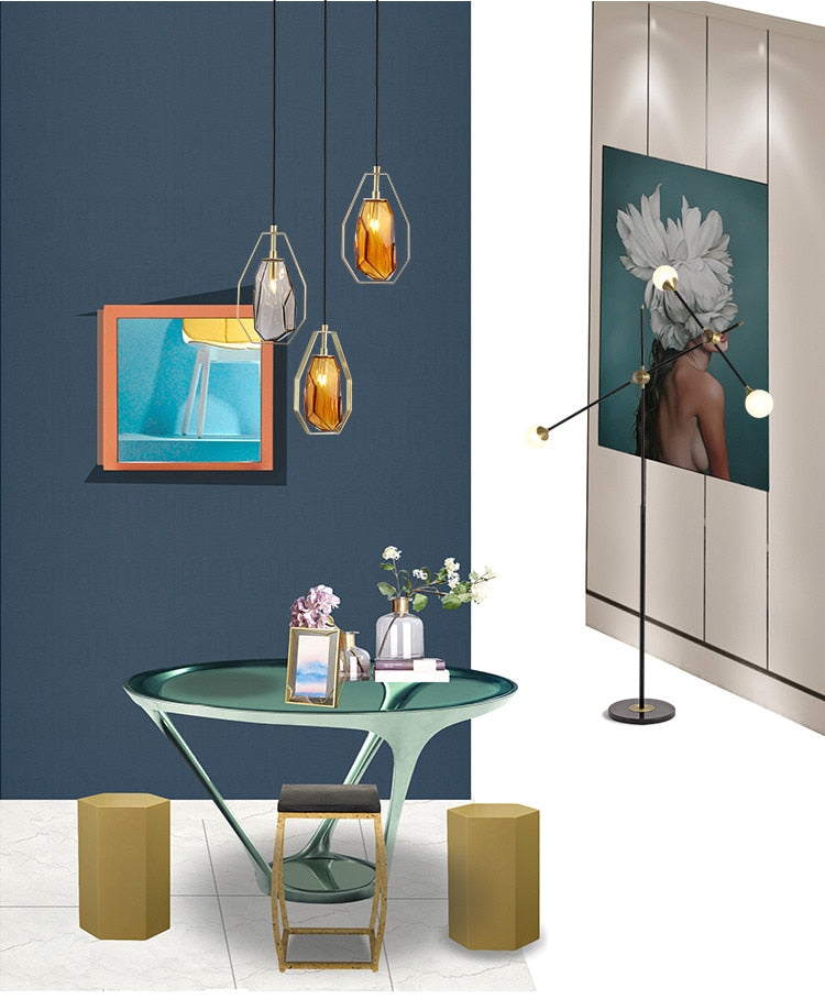 Reini Glass Modern Pendant Light